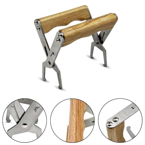 Steel Frame Gripper with Non-Slip Handle, Hive Frame Holder and Lifter Tool, Ergonomic and Secure Lifting of