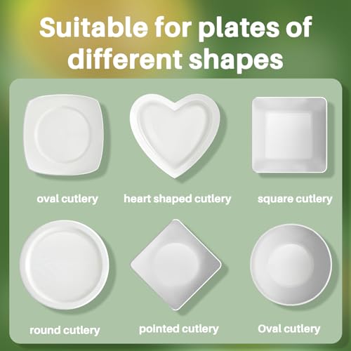 MAQIHAN 60Pcs Bowl Covers Reusable - Plastic Bowl Cover Elastic Fresh Keeping Bags Wrap Reusable Plastic Stretch Elastic Food Storage Covers Sourdough Baking Bread Proofing Rising(3 Sizes)