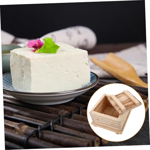 Luxshiny Homemade Tofu Mold Wooden Press Tool for Diy Bean Curd Safe and Kitchen Appliance for Making Fresh Tofu for Home Chefs