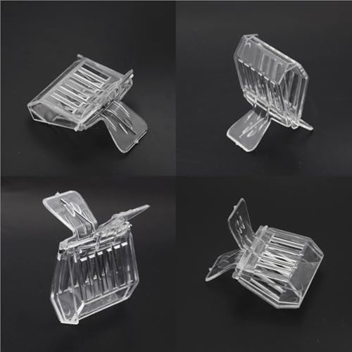 Queen Bee Cage 30PCS Durable Plastic Clear Beekeeping Clip Queen Bee Cage No-Hurt Beekeeper Equip Insect Catcher Garden Tool Beehive Room