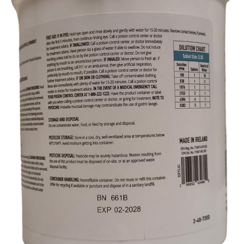 Disinfectant Tablets, NSF D2 Certified Food Safe, Hypochlorous Acid Commercial Kitchen & Surface Sanitizer, Kills Norovirus & C. Diff Spores, EPA Registered, 200 Count - size: 1 Count (Pack of 200)