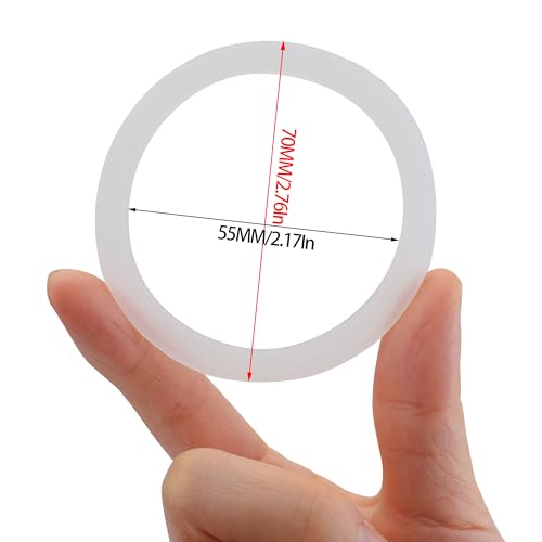 WUWEOT 40 Pack Silicone Sealing Ring Gasket for Mason Jar Lids, Regular Mouth 2.8"/70mm Silicone Seal Replacement, Airtight Leak Proof Plastic Gaskets - size: 70mm