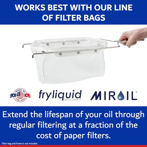 3 x 1 Liter Bottle FryLiquid by MirOil, Antioxidant & Removes Unhealthy Fats, Prevents Breakdown, Vitamin Therapy & Extends Deep Fryer Oil Life for Donut Shops, Restaurants, Food Trucks & Food Service