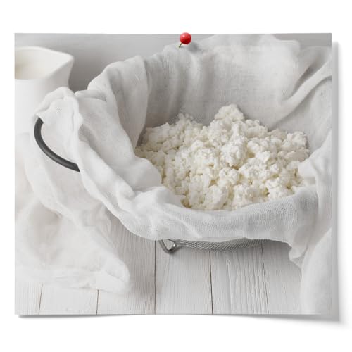 Fermentaholics Unbleached Grade 90 Cheesecloth | 1 Square Yard, Ultra Fine-Mesh, Food-Grade Cheesecloth | Cheese Cloth for Cooking, Straining Cheese, Nut Milks, Bone Broth, Infusions, Tea, etc. (2 Pack) - size: 2 Pack