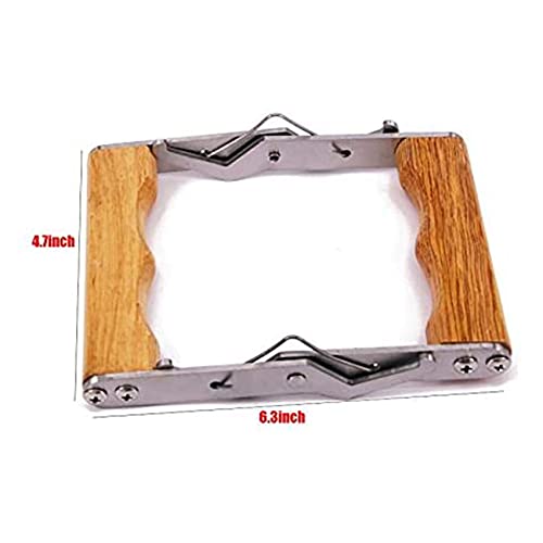 2 Pcs Stainless Steel Bee Hive Frame Puller With Wood Handle, Beekeeper Frame Holder Grip, Gripper Lifter Tool for beekeeping Supplies (Bee Hive Frame Grip) - color: Bee Hive Frame Grip