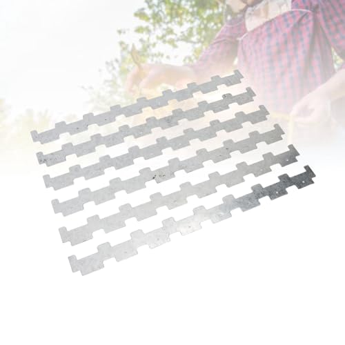 HERCHR Beehive Frame Strips, Pack of 10 Metal Beehive Frame Strips Spacers Beekeeper Beekeeping Tool Equipment Bee Hive Box Spacing Tool Replacement for Beekeepers