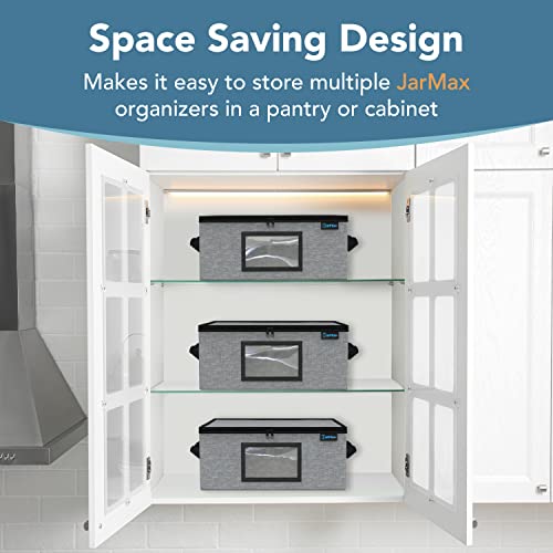 2Pk 32 oz Quart Mason Jar Organizer, Sturdy Pantry Canning Jar Storage Containers, Holds 12 Quart Size Ball Mason Jars, Foldable Canning Organizer, Stackable Home Storage Box w/Lid & Label holder - size: 2 Pack Quart