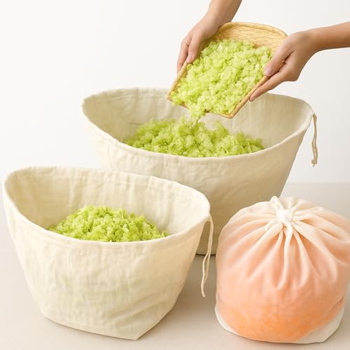 Mindsoft 6 Pcs Cheese Cloth Filling Squeeze Cotton Bags Bowl-shaped Reusable Cotton Nut Milk Bag for Straining Reusable Straining Bags for Juice, Soy Milk, Dumpling Fillings Vegetable(Various Size) - size: Various Size