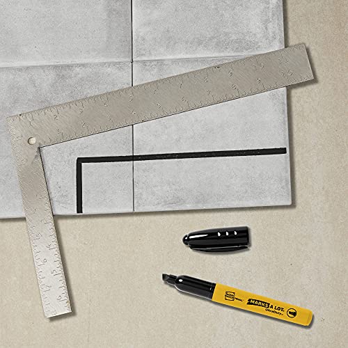 Avery Marks A Lot UltraDuty Chisel Tip Permanent Markers, Water Resistant Ink, For Jobsites and Tough Environments, 12 Black Markers (29842)