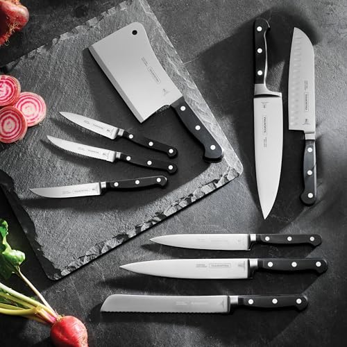 Tramontina Pro Series Forged 5-Inch Santoku Knife, Japanese Chef Knife - style: 5-Inch Santoku Knife