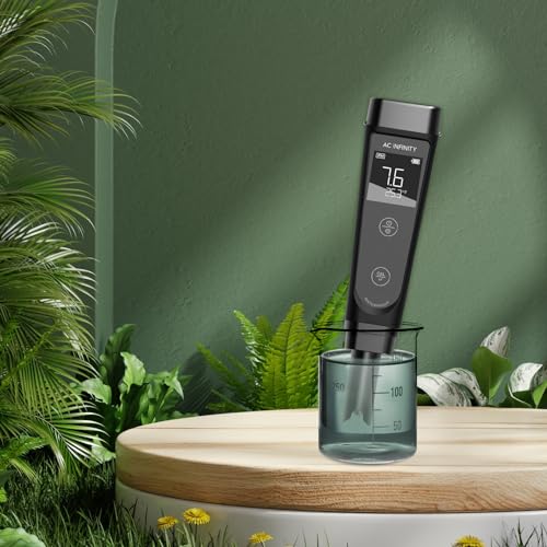 AC Infinity pH Meter Kit, High Precision Digital pH Pen with ±0.1 pH Accuracy, Nutrient Test pH Meter for Water Hydroponics Plants, Gardening, Aquariums, Swimming Pools - size: pH Meter Kit