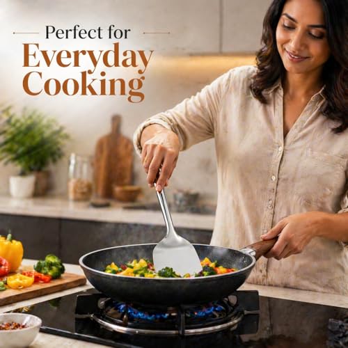 Stainless Steel Spatula Set with Sieve, 3-Piece Kitchen Utensil Set, Solid & Slotted Turner, Fish, Eggs, BBQ, Metal Spatulas