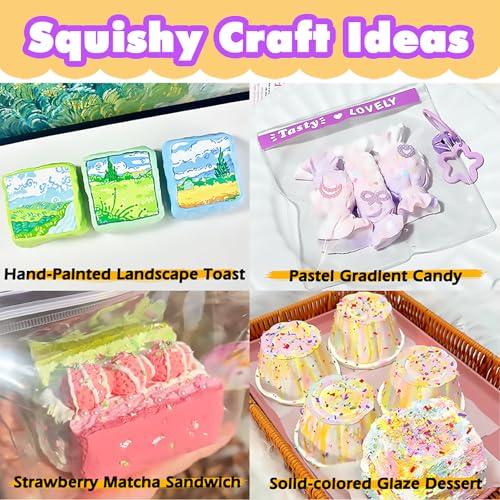 Taba Squishy Making Kit Ultra Slow Rising Soft Cream Gel Flex Rubber Liquid Silicone 3.5oz Pack - color: Soft Cream