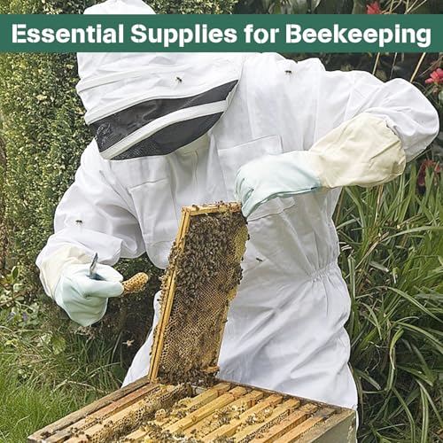 Bee Suit Professional Beekeeper Suit for Men Women | Full Body Veil Hood Beekeeping Supplies Costume for Beekeeper (XL (with Gloves)) - size: XL (with Gloves)