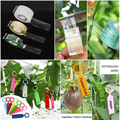 Upgrage Garden Grafting Tools, 2 in 1 Garden Pruning Tools Including Grafting Knife, Pruning Shears, Replacement Blades Grafting Tapes and Labels for Plant Branch Fruit Tree Cutting Pruner Tool Kits - style: Upgrade Garden Grafting Tool