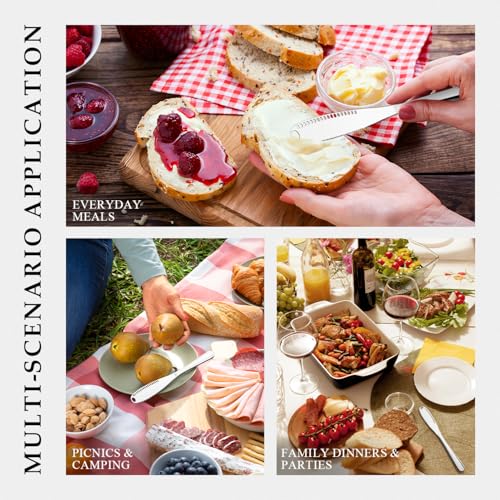 Butter Knife 1 PCS, Stainless Steel Spreader with Curler & Grater Holes, Serrated Cutter Edge for Easy Slice & Spread, Ideal for Hard or Soft Butter - 3 in 1 Better Kitchen Gadgets silver - color: Silver