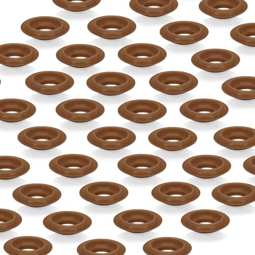 20PCs Dopamine color Silicone Gaskets Washers Seals for Cap Swing Flip Top for Home Brew Beer Soda Bottle Sealing(half cover) (Walnut Brown) - color: Walnut Brown