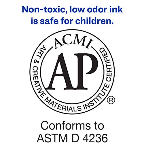 AVERY Marks-A-Lot Permanent Marker, Jumbo Desk-Style Size, Chisel Tip, Water and Wear Resistant, Black Marker (24138) (Pack of 2) - size: 1 Count (Pack of 2)