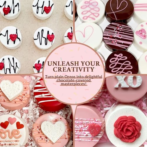 HKNMTT Round Silicone Molds 2 PCS, 12-Cavity 2.1" Cylinder Chocolate Covered Cookie Mold, Food Grade Non-Stick Baking Moulds Compatible Oreos Candy Handmade Soap Pudding Jello Mini Cake Jelly Brownie - style: Cookie Cover - 2PCS