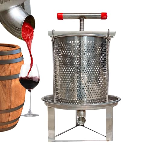 Manual Honey Press, Household Manual Mesh Press Extractor Machine, Stainless Steel Beekeeping Extraction, Extractor Beekeeping Tool, for Wine Honey and Juice Making