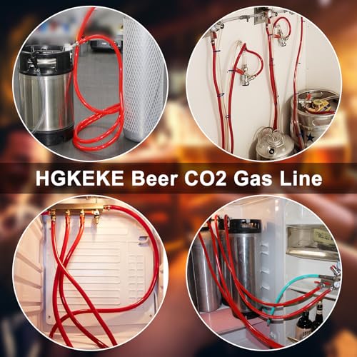 New 2.5 Gallon Corny Keg with 10FT Co2 Tube Kit, Stainless Steel Beer Keg with 2 Keg Lid Gaskets, PVC Beer Gas Line with 4PCS Stainless Steel Hose Clamp, Ideal for Homebrewing