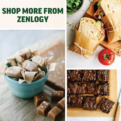 Zenlogy Unbleached Parchment Paper Squares 2x2 (400 Sheets) - Perfect for Storing Freezing Separating Baking Diamond Painting - size: 2x2 - 400 Sheets