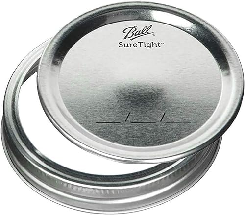 Ball - 64oz Wide Mouth Jars with Lids & Bands 5 Pack Jars | Half Gallon Large Glass Mason Jar for Food Storage with airtight Lid, 0.5 Gallon Glass Jar with Lid and Bands, Set of 5