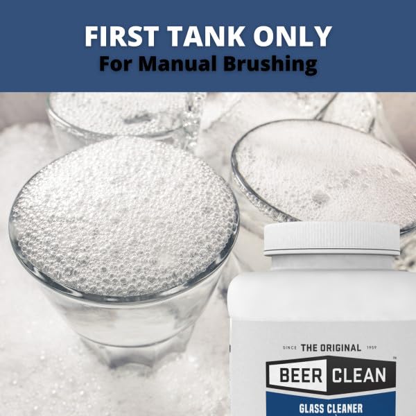 Diversey Beer Clean Glass Cleaner, Unscented, Powder, 4 Lb. Container - size: 64 Ounce (Pack of 1)