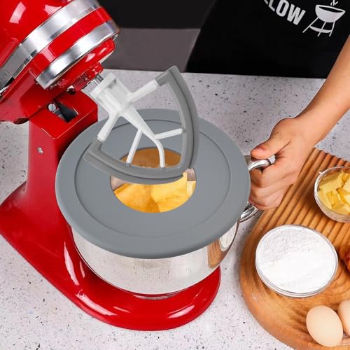 Mixer Bowl Covers, Mixer Splatter Guard Lids for KitchenAid 4.5-5Qt Tilt-Head Stand Mixer,Grey,(2 Pack) - style: 4.5\5QT 2PCS