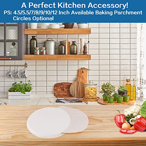Hamburger Patty Paper Round 5.5 Inch, Set of 200, Non Stick Patty Paper Sheets for Burger Press, Patty Serperate and Cake Baking(4.5/6/7/8/9/10/12inch Available) - size: 5.5inch