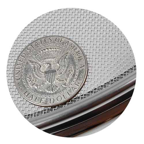 20 Mesh Lab Sieves 12" Diameter 304 Stainless Steel Wire Cloth Test Sieve for Industrial Laboratory Home - size: 20 mesh