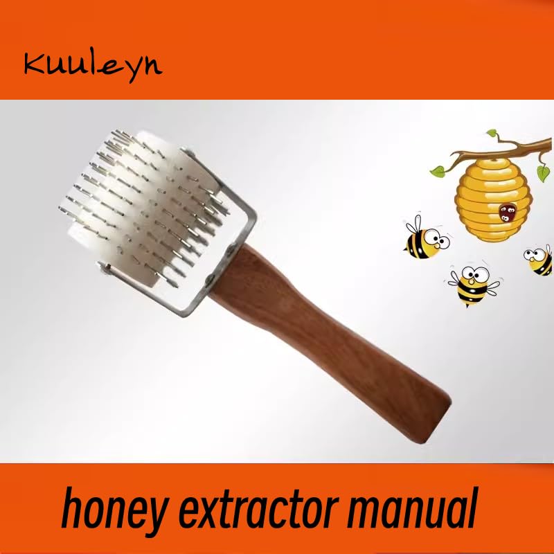 Honey Uncapping Roller,Honey Extractor Manual,Plastic Needle Roller Uncapper Extractor Tool Uncapping Needle Roller Bee Honey Comb Extracting Beekeeping Beekeeper Equipment Tool