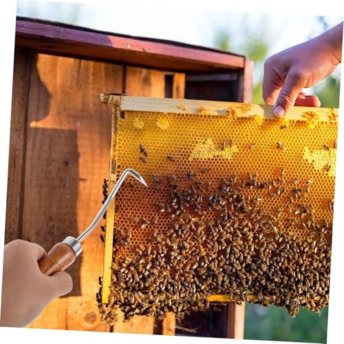 GANAZONO 2pcs Beehive Cleaning Hook Bee Tool for Beekeeping Beehive Cleaning Cleaner