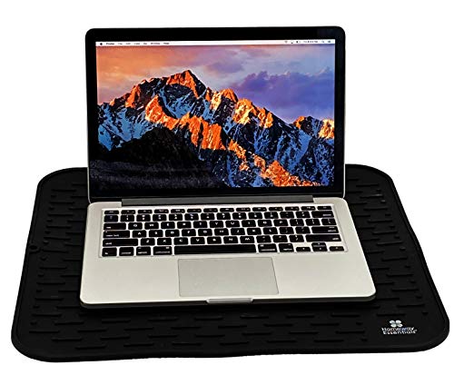 Silicone Dish Drying Mat - 21 x 18 - Extra Large Dish Drying Mat, Counter top Mat, Dish Draining Mat, Sink Mat, Large Silicone Trivet (EXTRA LARGE, BLACK) - color: Black, size: EXTRA LARGE