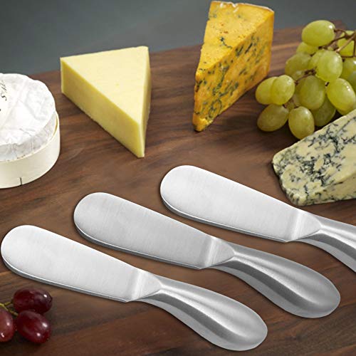 SourceTon 4 Pieces Cheese Spreader Set, Stainless Steel Multipurpose Cheese and Butter Spreader Knives