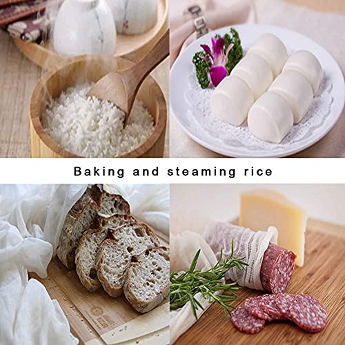 reusable muslin cloth 100 unbleached pure cotton cheesecloth for straining cheese yogurt butter nut milk juice making food strainer 400 cm 4m