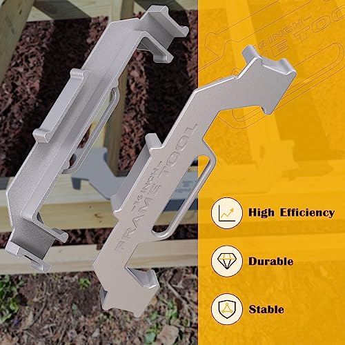 Framing Tools,16 Inch On-Center Stud Layout Tool,100% Cast Aluminum Framing Spacing Tool,Premium Wall Stud Framing Tool,Precision Measurement Jig Tool For Framing Wall - size: 1 Pack