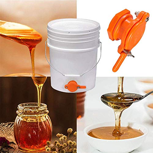 Honey Gate Valve for Bucket, Durable Nylon Honey Extractor Tap, Beekeeping Supplies (5 Pack) - size: 5 Pack