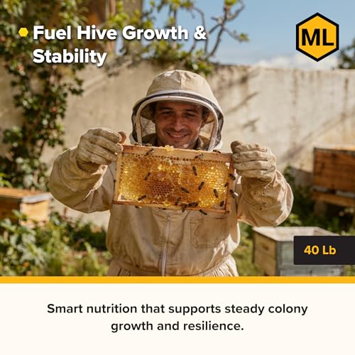 Mann Lake Bee-Pro Patties, High Protein Honey Bee Nutrition with Pro Health Digestive Aide, Spring & Fall Brood Builder for Increased Colony Survival & Stronger Spring Population, Made in USA, 40 Lbs - size: 40 Pound (Pack of 1), style: Bee-Pro