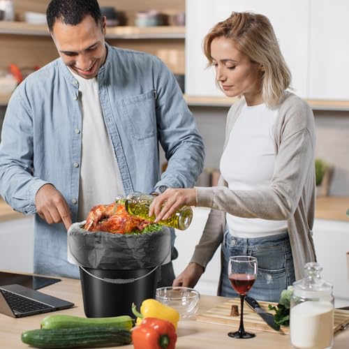 Teling 50 Pack 5 Gallon Bucket Liner Bags Clear Ice Bucket Liners Turkey Brine Disposable Marinating Container Bag for Storage Food, Leak Proof,20 x 28 Inches (4.7 Mil) - size: 4.7 Mil