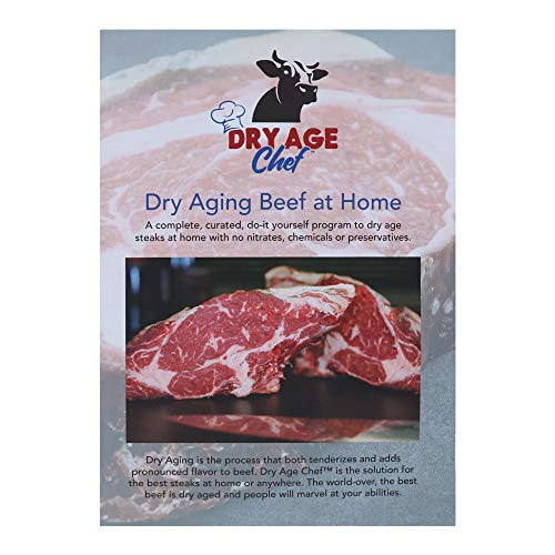 Large Beef Rack & Dry Aging Pan - Silver Aluminum Rectangular Meat Rack - Dry Aging Beef at Home Instructions & Guide Booklet