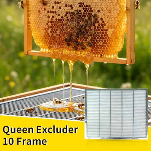 Queen Excluder 10 Frame 2 Pack, Metal Queen Bee Excluder for Langstroth Beehive, Separates Brood Chamber and Honey Super, Beekeeping Supplies