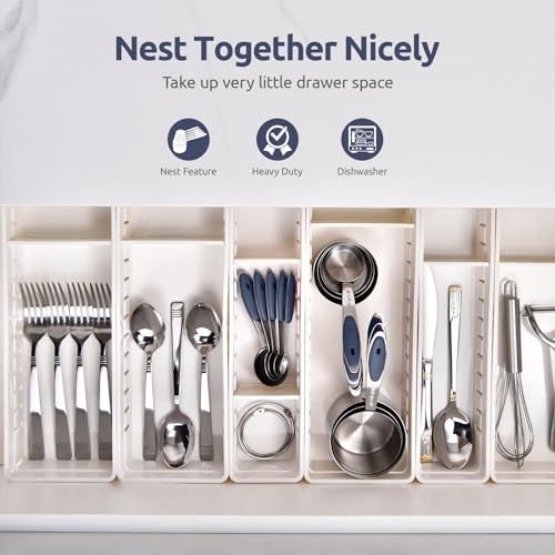U-Taste Measuring Cups and Spoons: Food Grade 18/8 Stainless Steel 12 Pieces Metal Stacking Kitchen Baking Cooking Measure Set with Strengthened Weld Joints (Midnight Blue, Upgraded Version) - color: Navy Blue