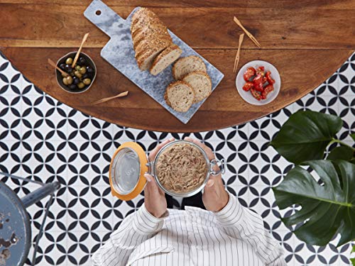 Le Parfait Super Terrine 750mL (24oz) Zero Waste Eco-Friendly Glass Canning Jar, Airtight Rubber Seal & Wire Bail Lid, BPA-Free, Water Bath Safe for Food Storage & Preserving, Made in France - color: 750ml (Single)