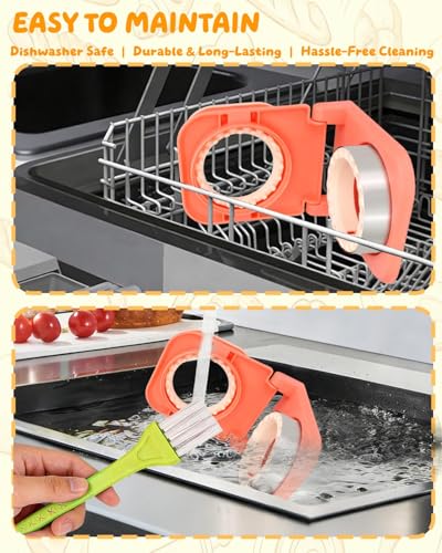 CHICHAUS Uncrustable Sandwich Maker,Sandwiches Pocket Circle Shape 3.7Inch Sandwich Cutter and Sealer,Sandwich Cutter for Kids Breakfast and lunchboxes (Peach Pink) - color: Peach Pink