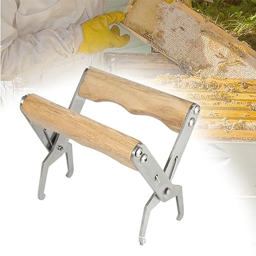 VICASKY Beekeeping Tool Beehive Frame Clip Lifter for Hive Maintenance Sturdy Steel Construction Comfortable to Hold Design for Beekeepers