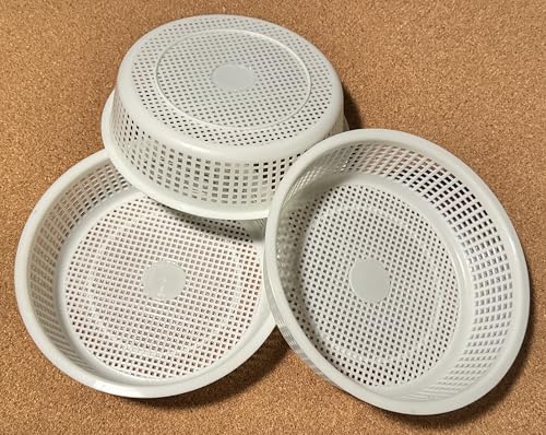 3 pcs Medium Cheese Mold for Cheese Making 1/2 qt - Soft Cheese Molds - Homemade Cheese Making Supplies - Moldes Para Queso Fresco o Panela Casero, White (Snow Mint) - color: Snow Mint