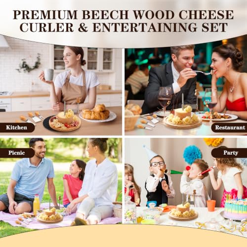 Girolle Cheese Shaver & Cheese Curler Wheel Flower Cutter | Girolle cheese shaver & cheese curler wheel kit. This cheese flower cutter creates perfect flowers from cheese wheel.