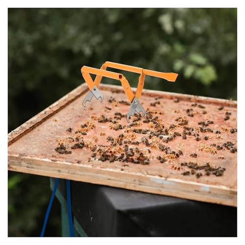 Beehive Frame Grip Stainless Steel Beekeeping Frame Grip Ergonomic Heavy Hive Frame Lifter Tool Honeycomb Holder Essential Apiculture Equipment