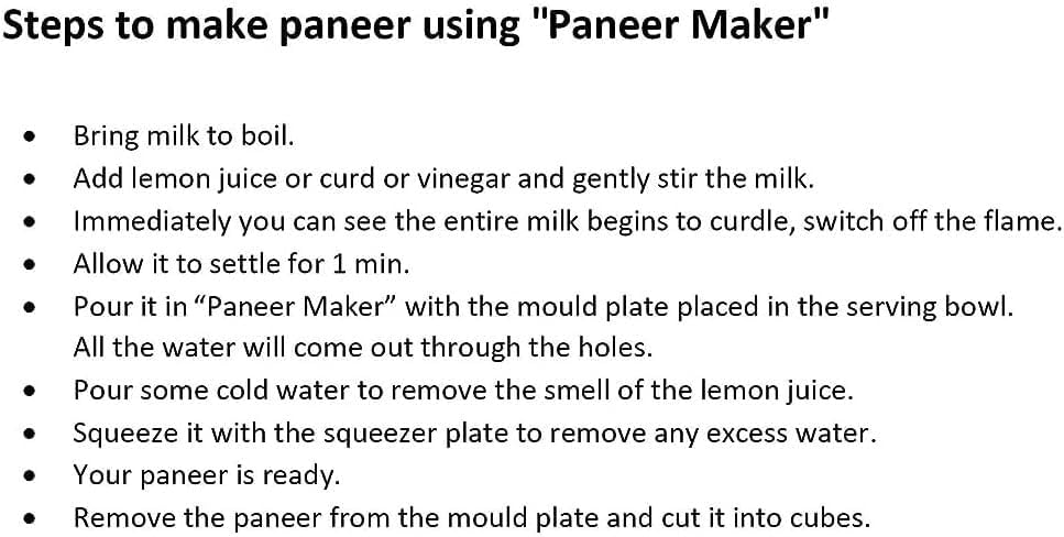 Stainless Steel Square Shape Paneer/Tofu/Cheese Maker/Mould Machine Hard Presse Mold KIt For Paneer/Cheese Making (350ml) - size: Square_350ml